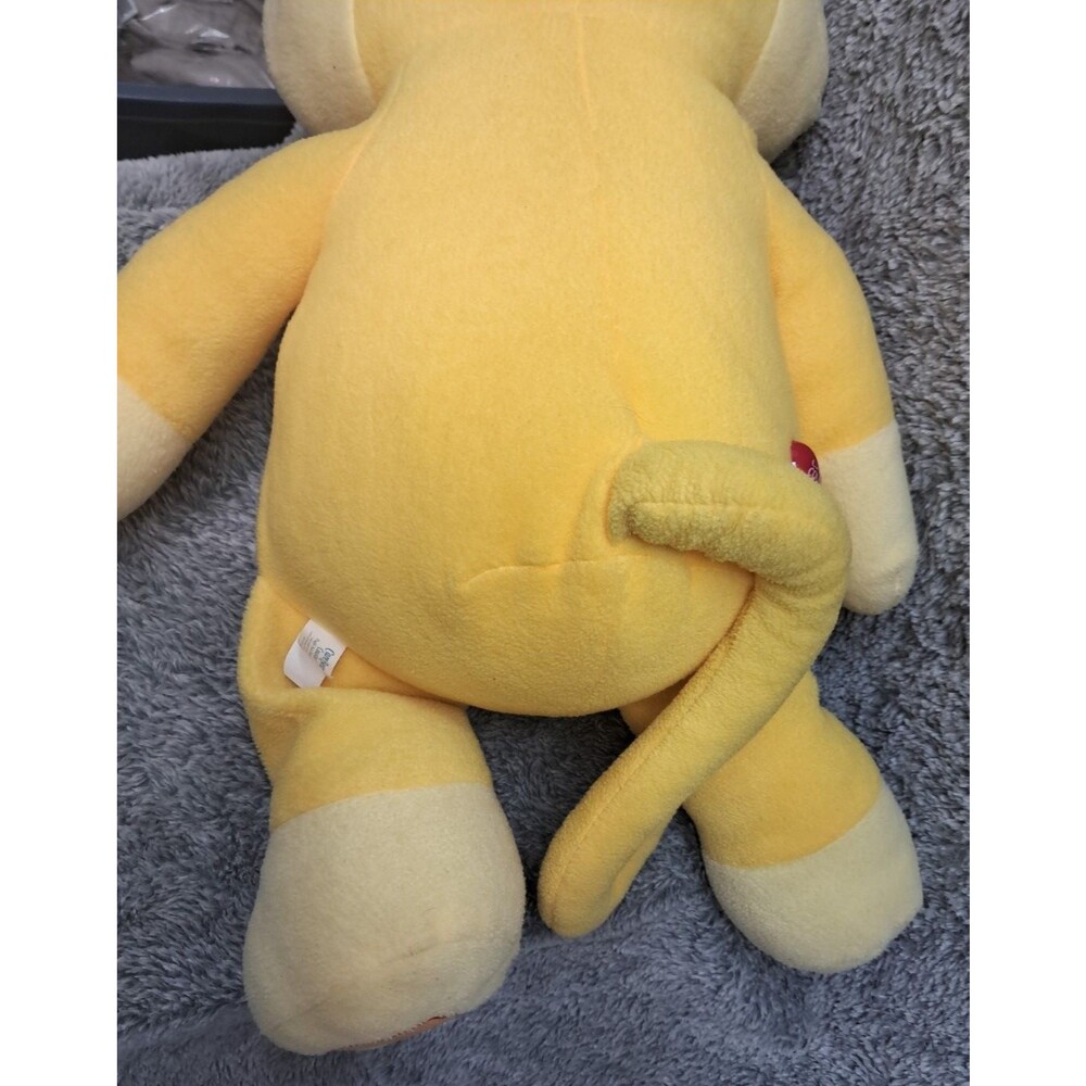 VTG Care Bears Cousins Playful Heart Monkey 2004 Yellow Plush Doll Jumbo 24" Toy - Picture 10 of 13